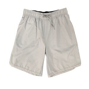 Reebok Crossfit Short Men M Medium Gray Lightweight Elastic Waist Drawstring Tie